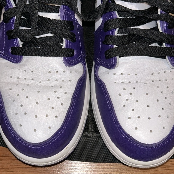 Mens AIR JORDAN 1 RETRO HIGH OG COURT PURPLE 2.0 - Picture 3 of 7